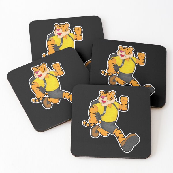 Item preview, Tiger at Running with Backpack designed and sold by Snabdesign84.