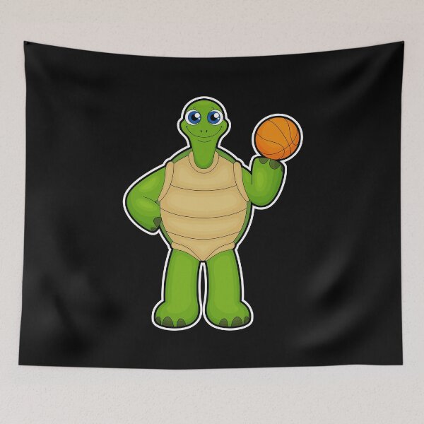 Item preview, Turtle as Basketball player with Basketball designed and sold by Snabdesign84.