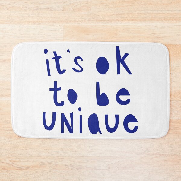 Item preview, It's Ok To Be Unique | Statement Graphic Word Sentence Saying Speech designed and sold by miebyjamie.