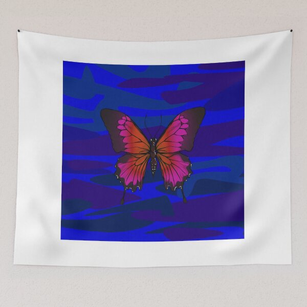Item preview, Butterfly in Blue Camouflage designed and sold by KheinJohn.