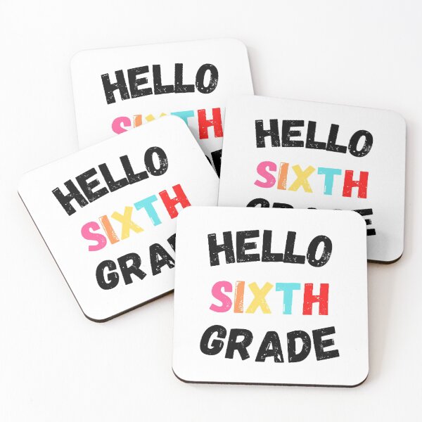Item preview, Hello Sixth Grade, Cool Back to School  designed and sold by KashifMohiuddin.