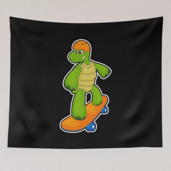 Item preview, Turtle as Skateboarder with Skateboard & Helmet designed and sold by Snabdesign84.