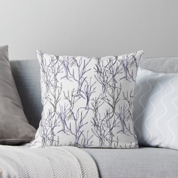 Item preview, Lilac silhouettes of trees on a light background. designed and sold by UVI-CA.