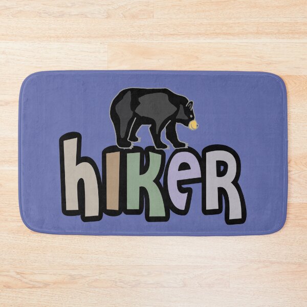 Item preview, Funny Black Bear Hiker Cartoon designed and sold by Nature's Fancy.