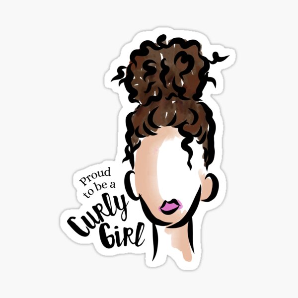 Proud to be a Curly Girl Sticker