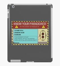 Kenne deine Paradoxe! iPad-Hülle & Skin