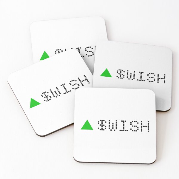 Item preview, WISH Stock Ticker Green designed and sold by frankyou.