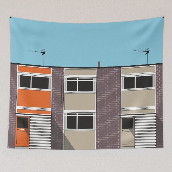 Item preview, Modernist Mid Century Architecture designed and sold by MaseFaceMerch.