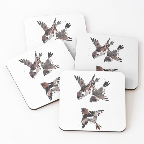 Item preview, Birds | Three Brown Birds Painting designed and sold by YI-Creations.