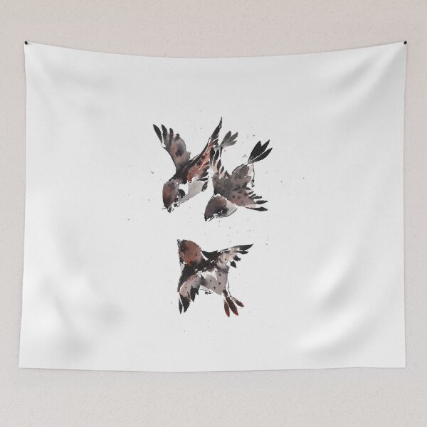 Item preview, Birds | Three Brown Birds Painting designed and sold by YI-Creations.