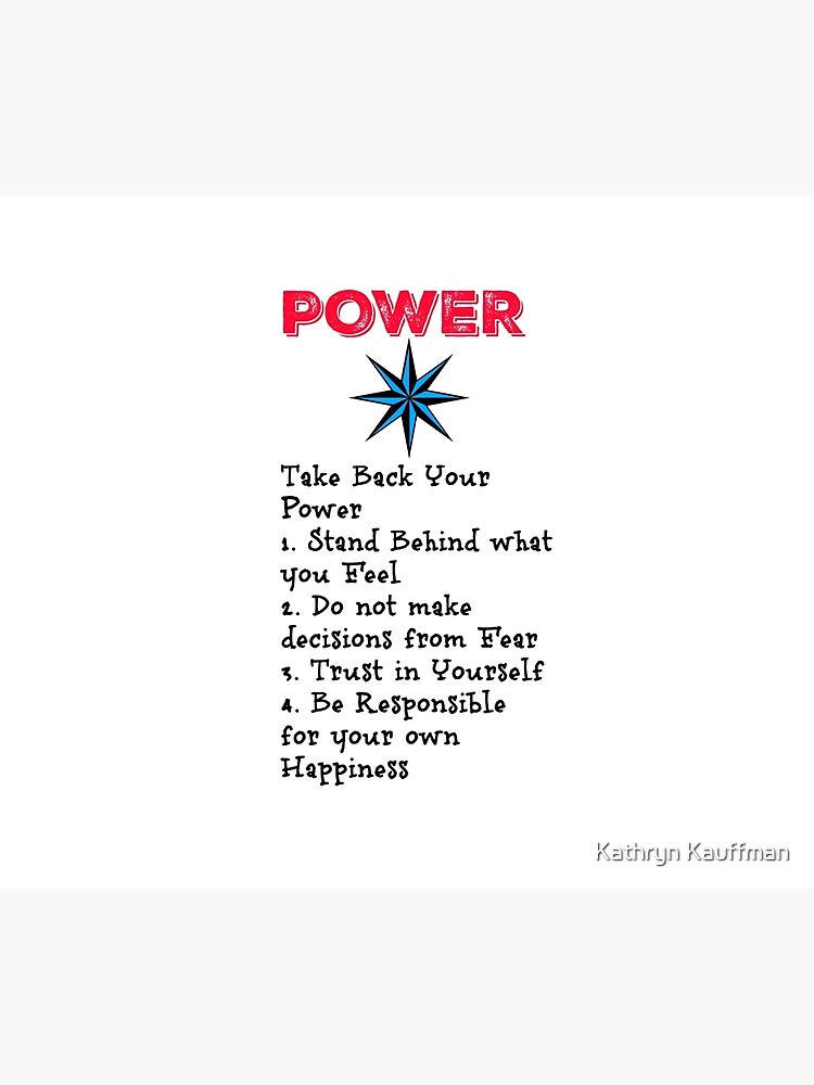 TAKE BACK YOUR PERSONAL POWER by kauffmankathryn