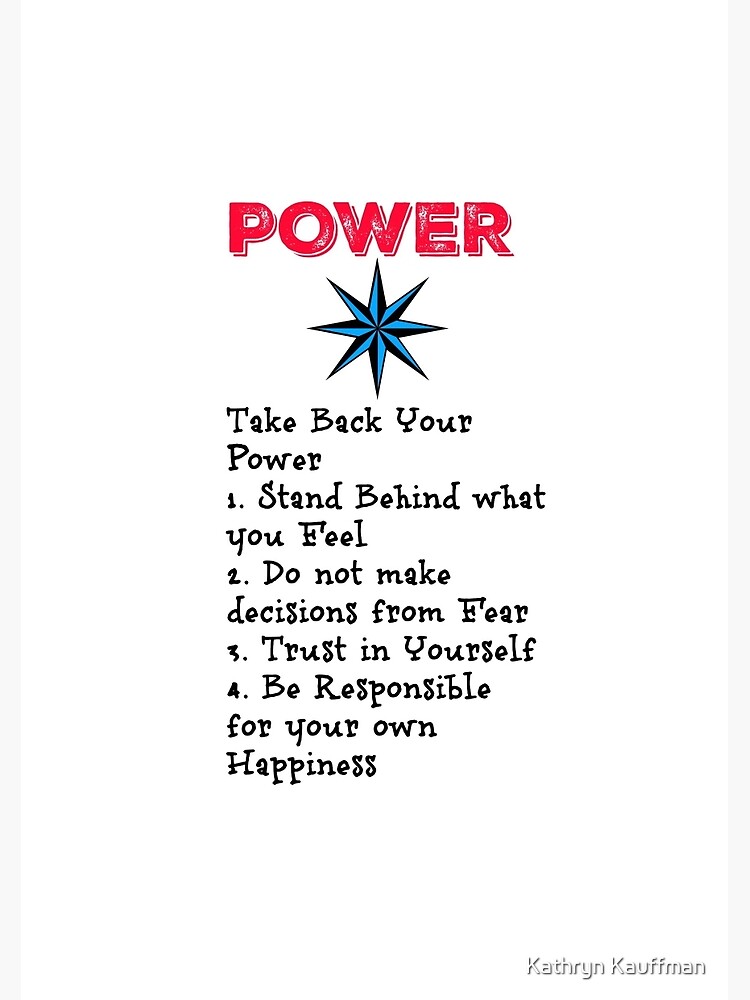 TAKE BACK YOUR PERSONAL POWER by kauffmankathryn