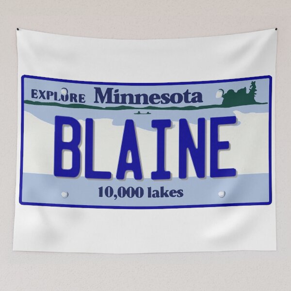 Item preview, Blaine MN License Plate designed and sold by Decal Mania.