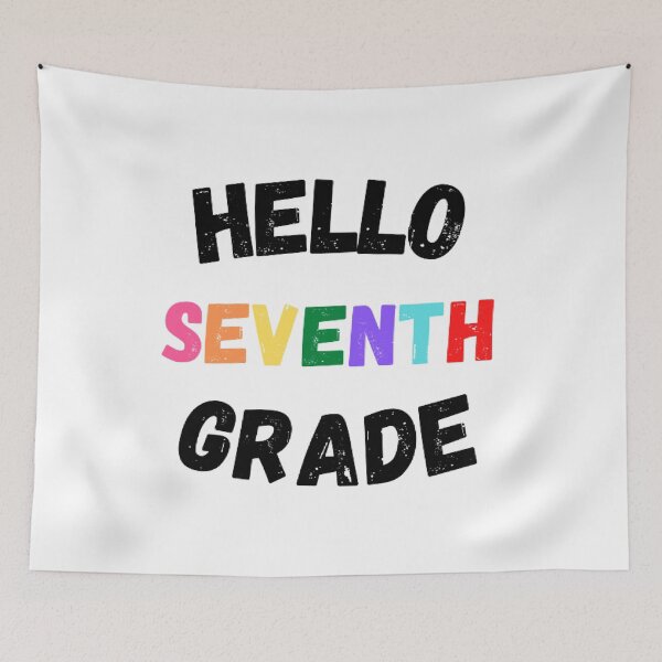 Item preview, Hello Seventh Grade, Cool Back to School  designed and sold by KashifMohiuddin.
