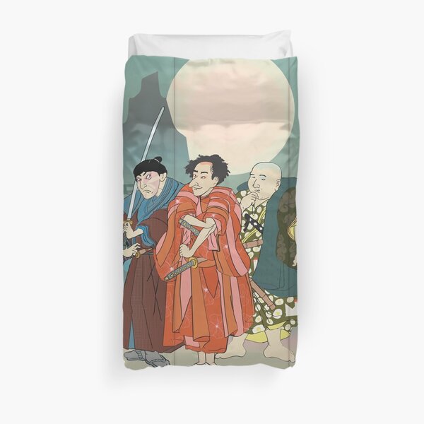 3 Kabuki Actors. Duvet Cover