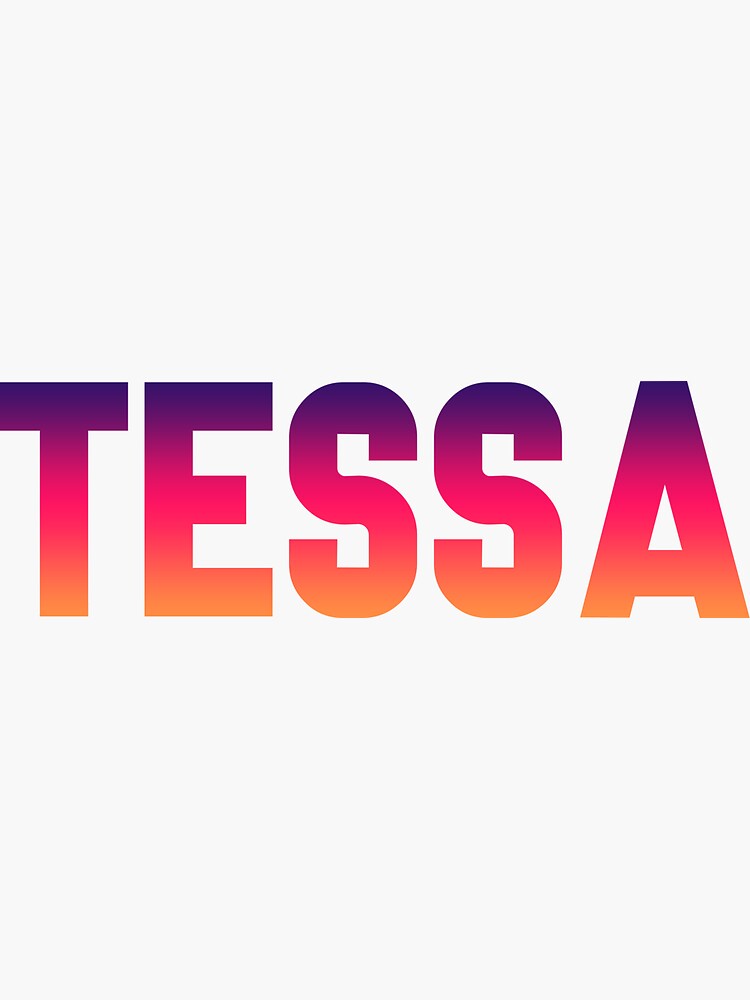 “TESSA” Sticker by odosolomopo | Redbubble
