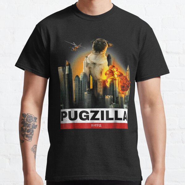 PUGZILLA - Funny Pug T-shirt Cute Gift for Puggy Lovers Classic T-Shirt