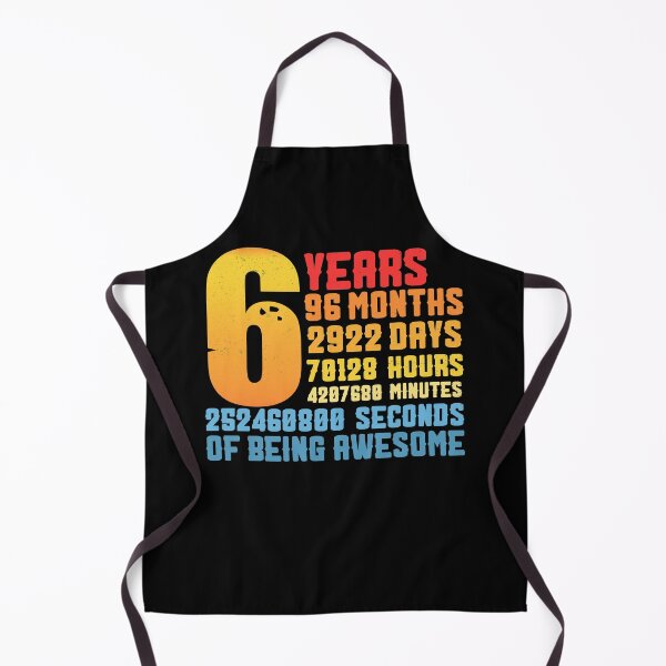 Item preview, 6th Birthday 6 Years Old Vintage Retro 96 Months designed and sold by FucaGirl.