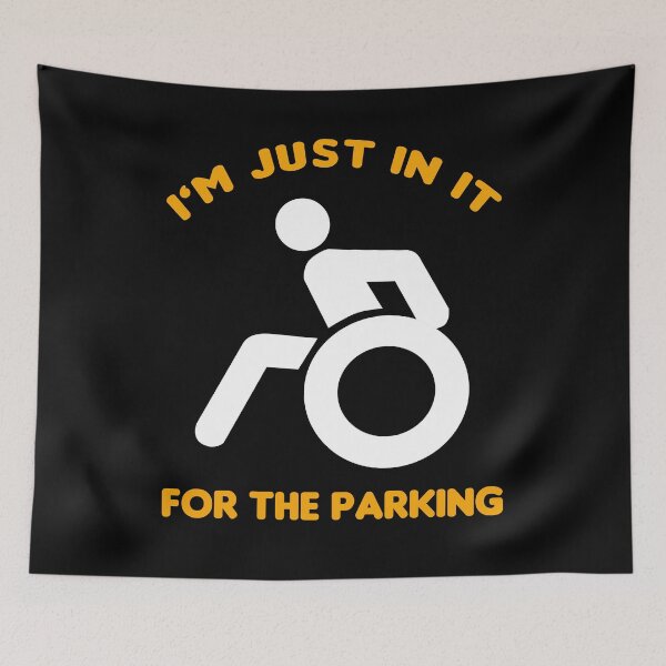Item preview, Funny Wheelchair Self Ironic Humor Joke designed and sold by Moonpie90.