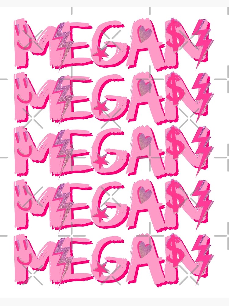 arte del nombre de megan