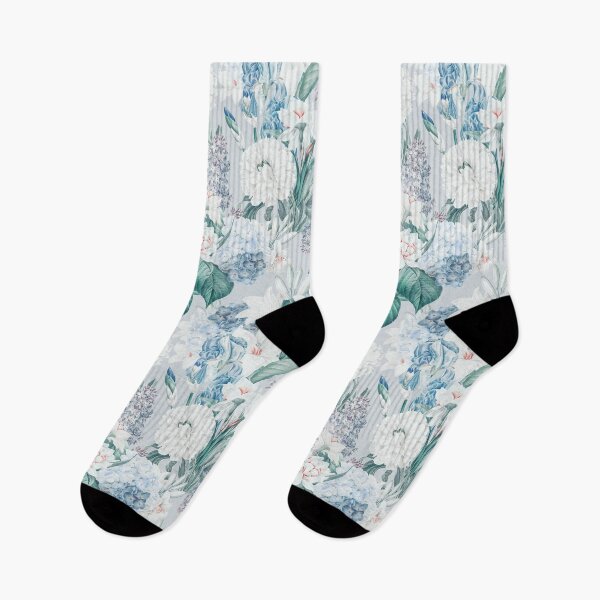 Item preview, Spring Blue Pastel Floral Vintage Botanical Pattern designed and sold by PaperAesthetic.