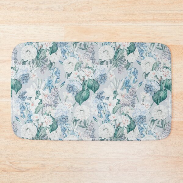Item preview, Spring Blue Pastel Floral Vintage Botanical Pattern designed and sold by PaperAesthetic.