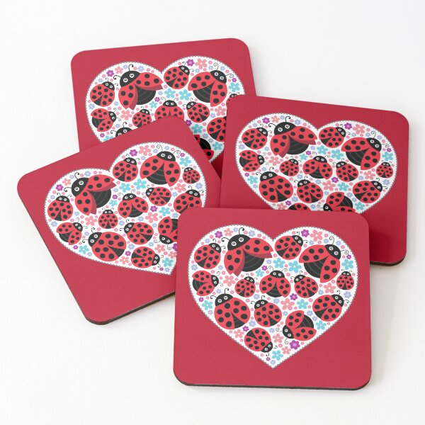 Item preview, Cute Valentine Ladybugs designed and sold by cgroenewald.