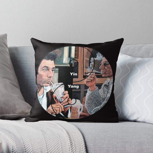 Cosmic Balance Yin Yang Throw Pillow