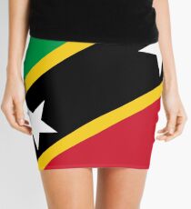 St. Kitts und Nevis Flagge Minirock