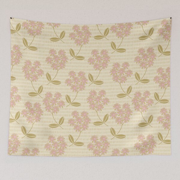 Item preview, Pink green and cream floral pattern designed and sold by Julie  Owen.