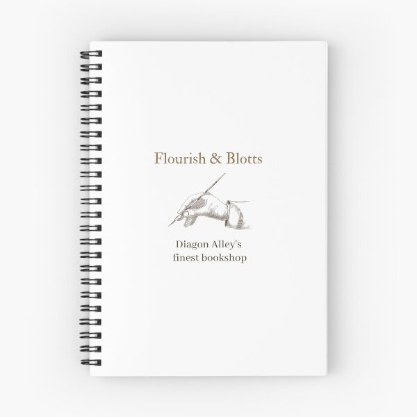 Item preview, Flourish & Blotts White Logo designed and sold by yolidesigns.