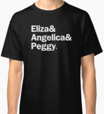 Hamilton - Eliza & Angelica & Peggy | Black Classic T-Shirt