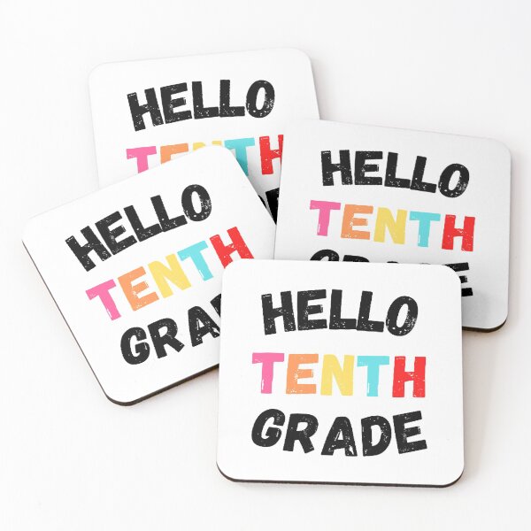 Item preview, Hello Tenth Grade, Cool Back to School  designed and sold by KashifMohiuddin.