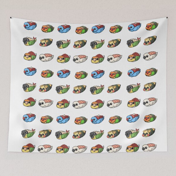 Item preview, Sushi Birbs Birb original de la cocina japonesa designed and sold by Birb-Merch.