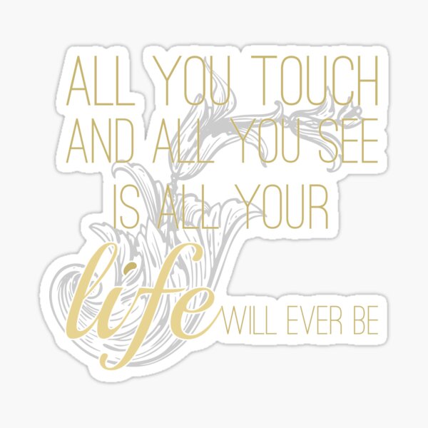 Classic Rock And Roll Floyd Music Lyrics Sticker By Sago Design Redbubble 