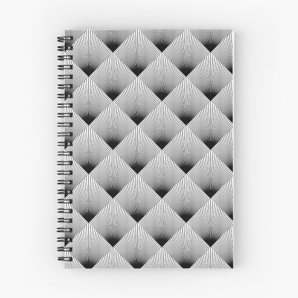 Item preview, Blurred black and white gray seamless pattern with rhombus and diagonal lines designed and sold by Patcha555.