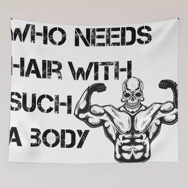 Item preview, Who needs hair with such a body designed and sold by jake aff47.