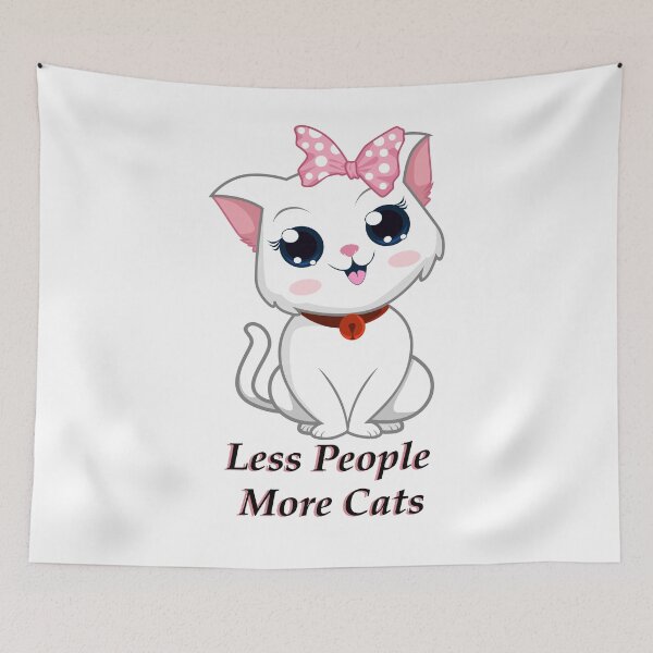 Item preview, Less People More Cats  designed and sold by elcapitano12.