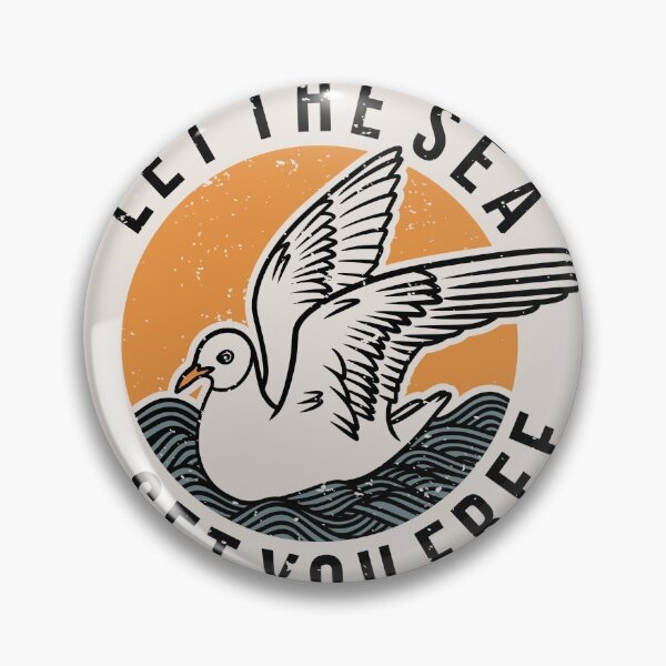 Item preview, Vintage Slogan Typography Let Sea Set You Free designed and sold by Peekonet.