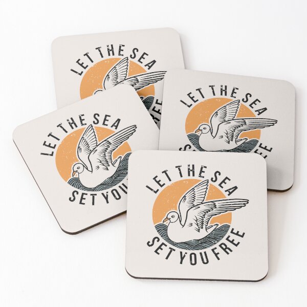 Item preview, Vintage Slogan Typography Let Sea Set You Free designed and sold by Peekonet.