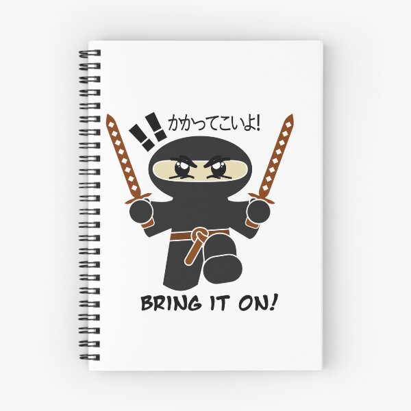 Item preview, Bring It On quote cartoon ninja designed and sold by NightRags.