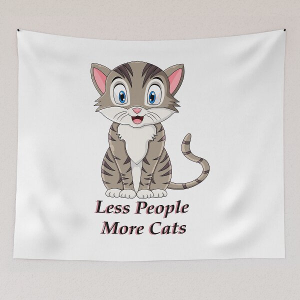 Item preview, Less People More Cats designed and sold by elcapitano12.