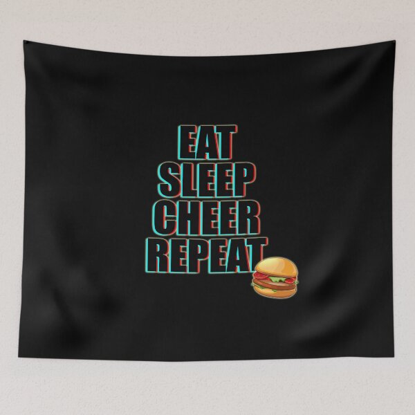 Item preview, Eat Sleep Cheer Repeat designed and sold by NuarzDesign.
