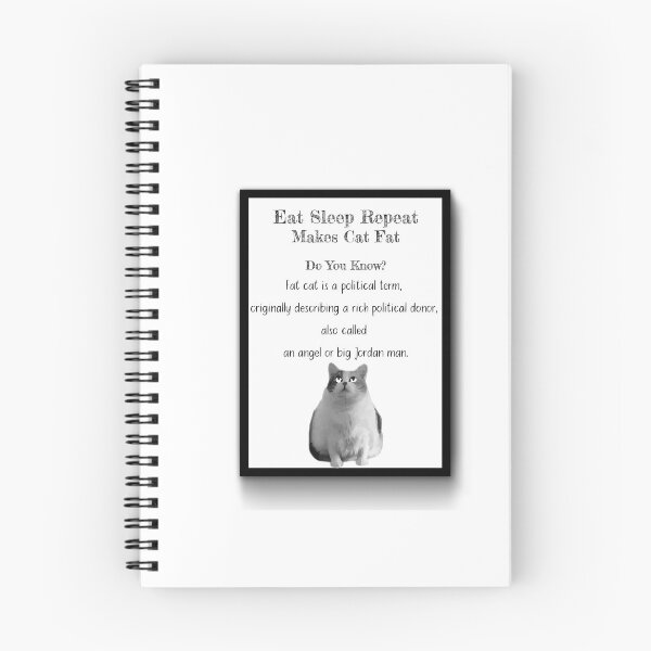 Item preview, Cat Eat Sleep Repeat Makes Fat 11 designed and sold by PodiShawna.