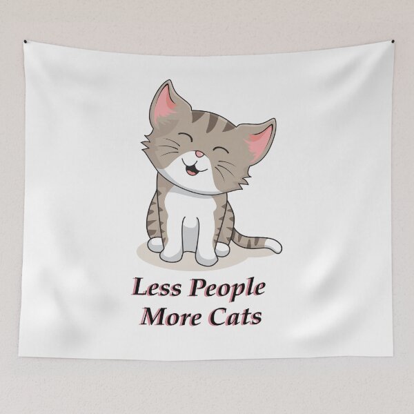 Item preview, Less People More Cats designed and sold by elcapitano12.