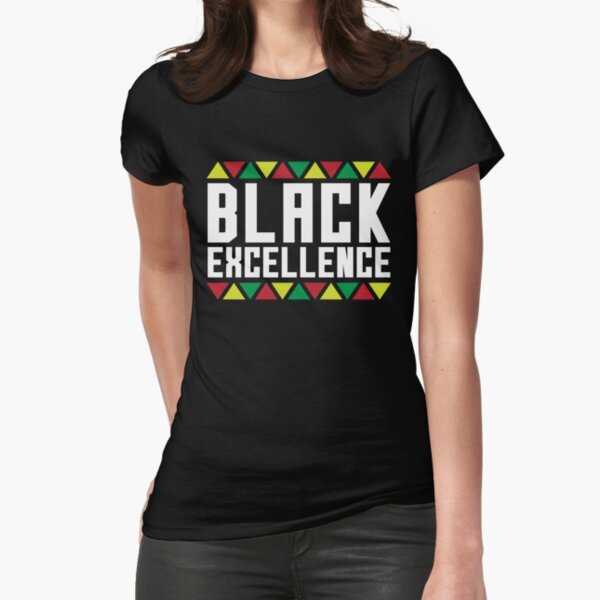 Black Excellence Slay Snack African American Fitted T-Shirt