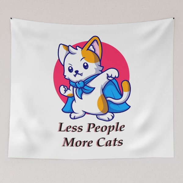 Item preview, Less People More Cats designed and sold by elcapitano12.