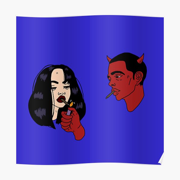 "The devil and me" Poster for Sale by axoa Redbubble