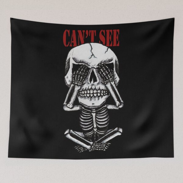 Item preview, Can't See Skull designed and sold by Robertadebona.