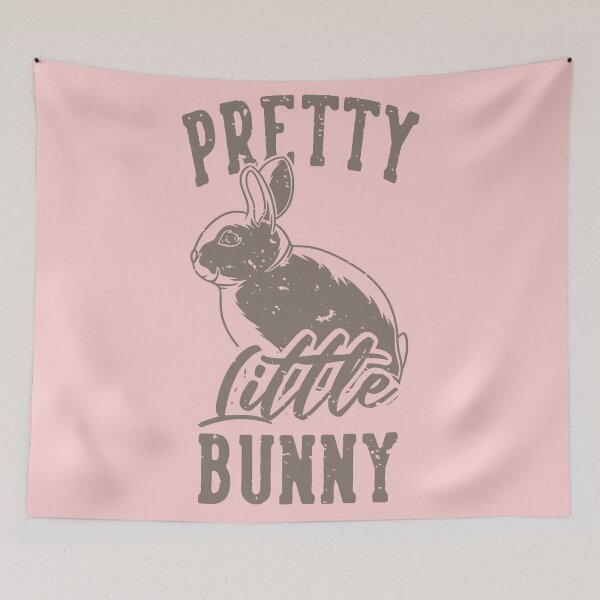 Item preview, Vintage Slogan Typography Pretty Little Bunny T-shirt Design designed and sold by Peekonet.